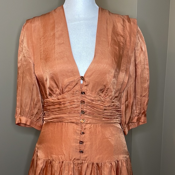 NWT Sandro Mylene Satin Mini Dress - Picture 9 of 14